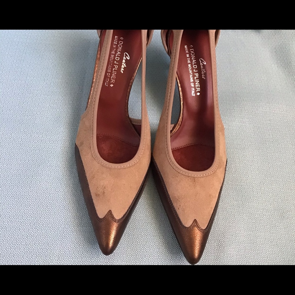 Sandales String En Cuir Donald Pliner Taille 9 - Fabriquées En Italie, Excellent état
